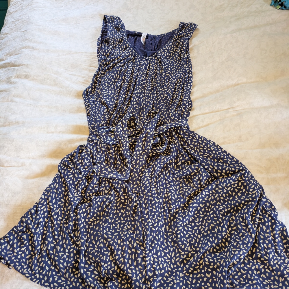 Latched Mama Blue "Momper" Romper